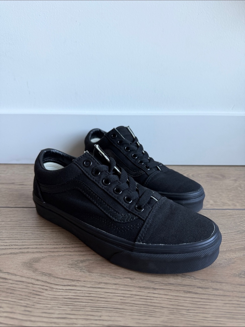Vans Black Low-Top Canvas Sneakers